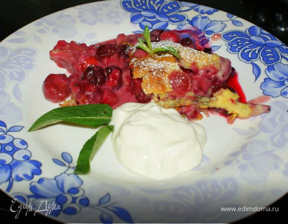 Запеченный вишневый десерт Запеченный вишневый десерт