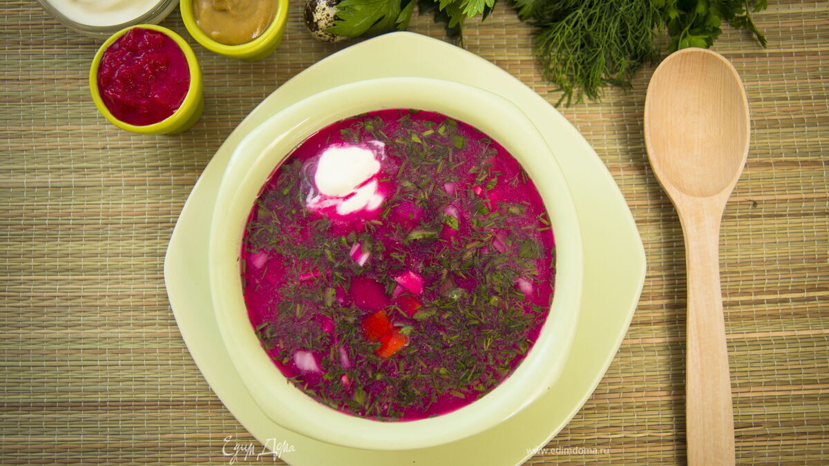 Рецепт классической окрошки со свеклой