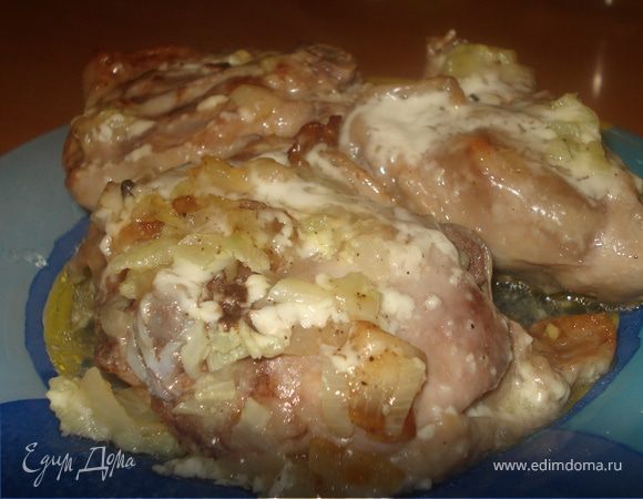 Курица в сметане