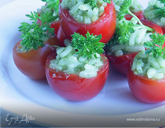 Помидорки черри, фаршированные ризотто Помидорки черри, фаршированные ризотто