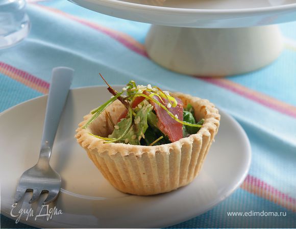 Салат с утиной грудкой и луком-пореем Салат с утиной грудкой и луком-пореем