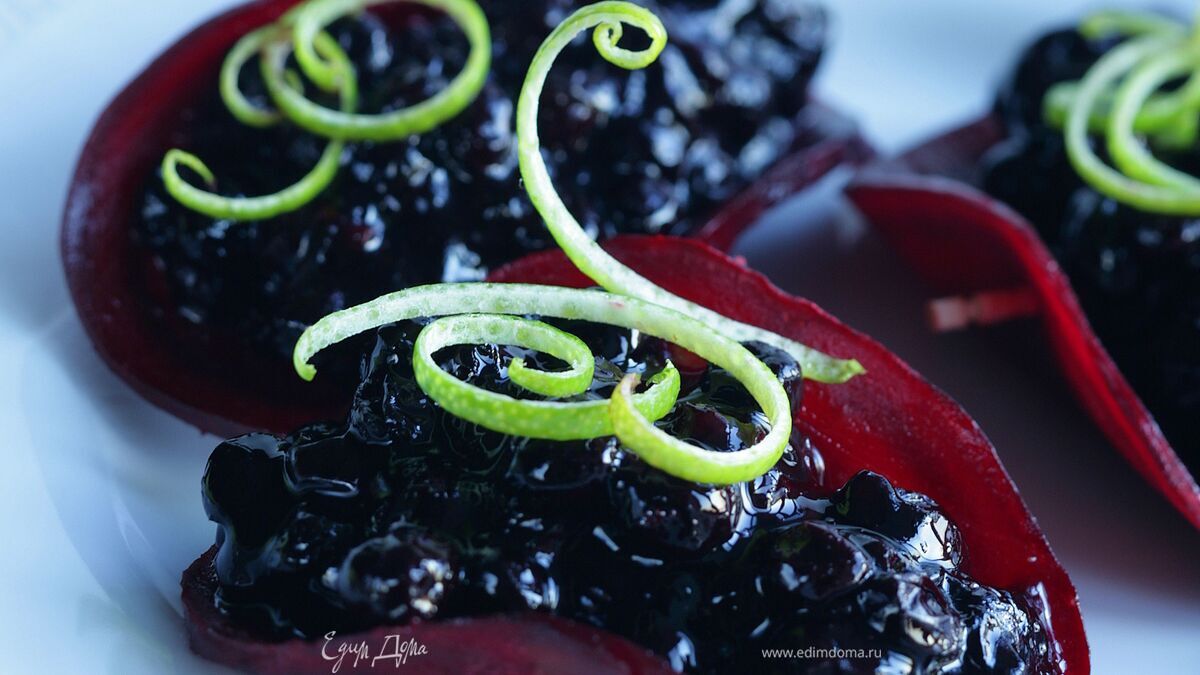 Желе из черники с лаймом