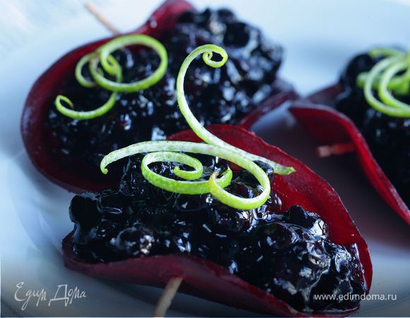 Желе из черники с лаймом