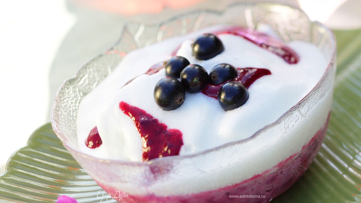 Мусс из черной смородины