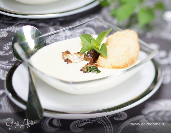 Сырный суп с белыми грибами Сырный суп с белыми грибами