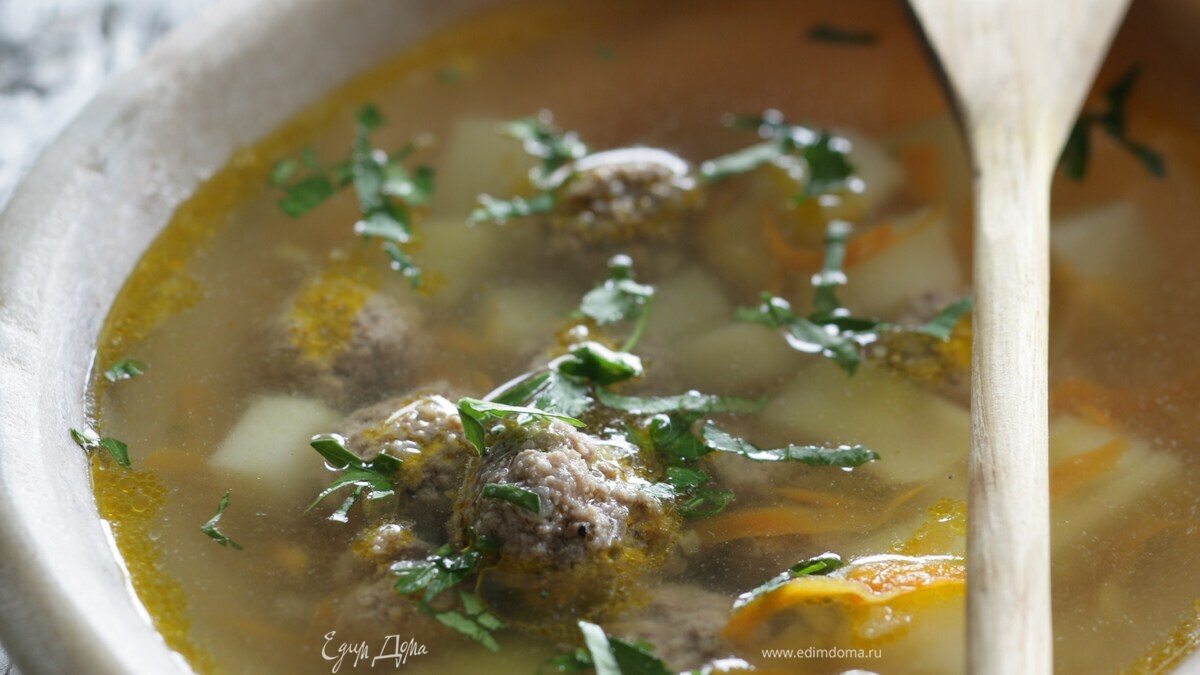 Суп с фрикадельками