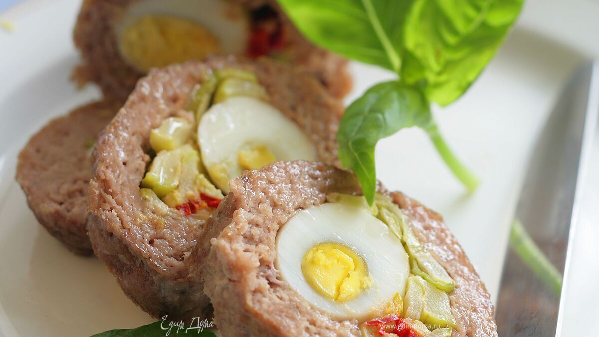 Мясные зразы с овощной начинкой