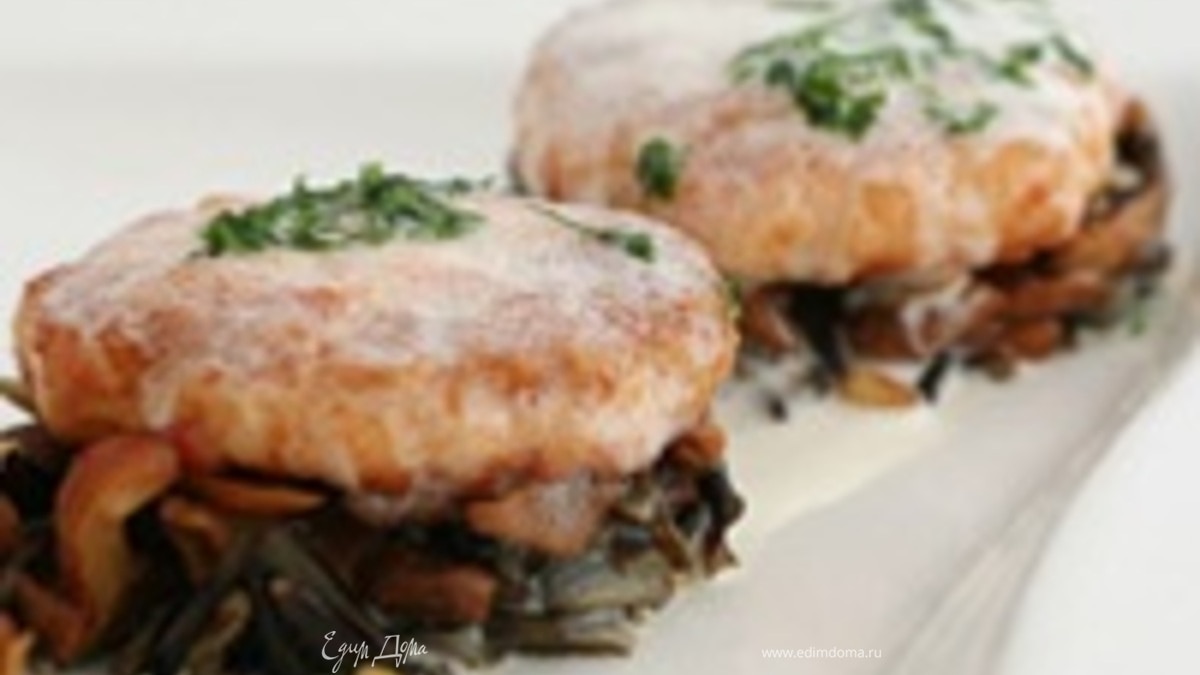 Крабовые котлетки с диким рисом