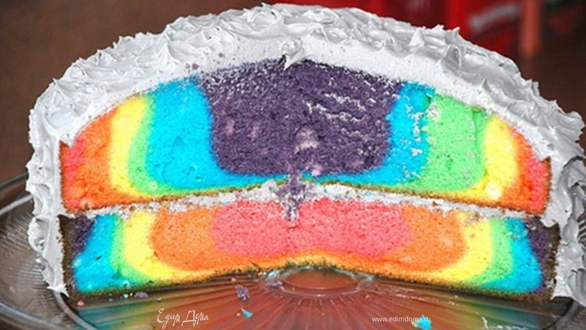 "Необычная радуга"тортик