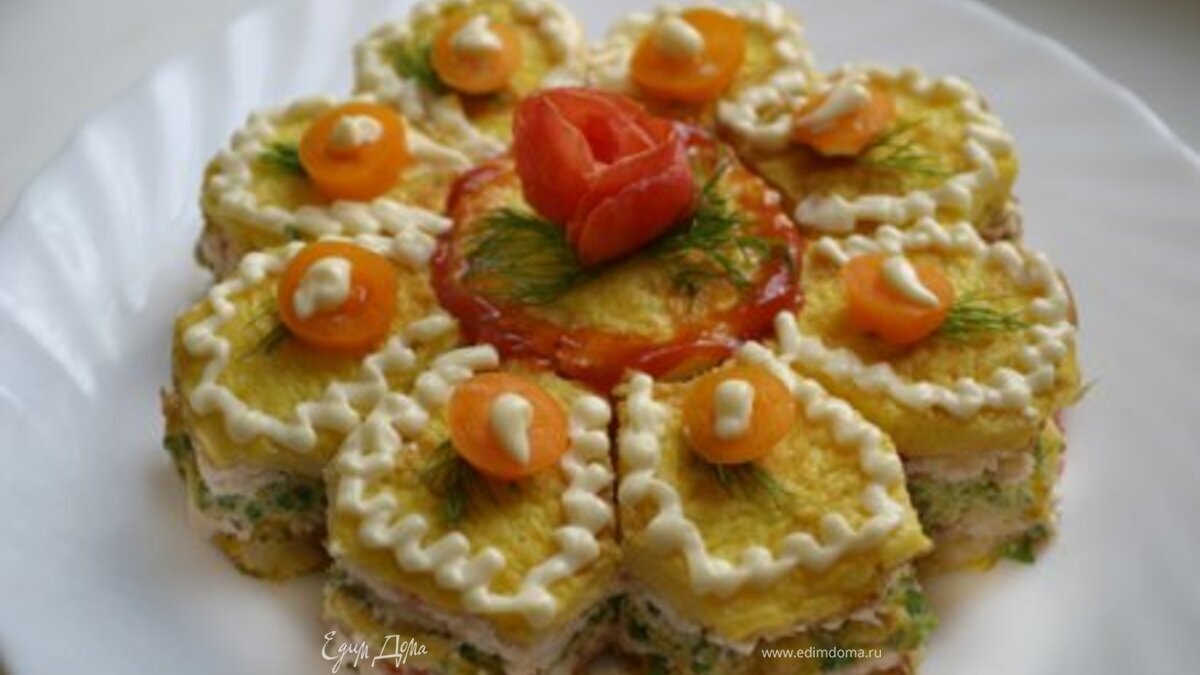 закуска из омлета