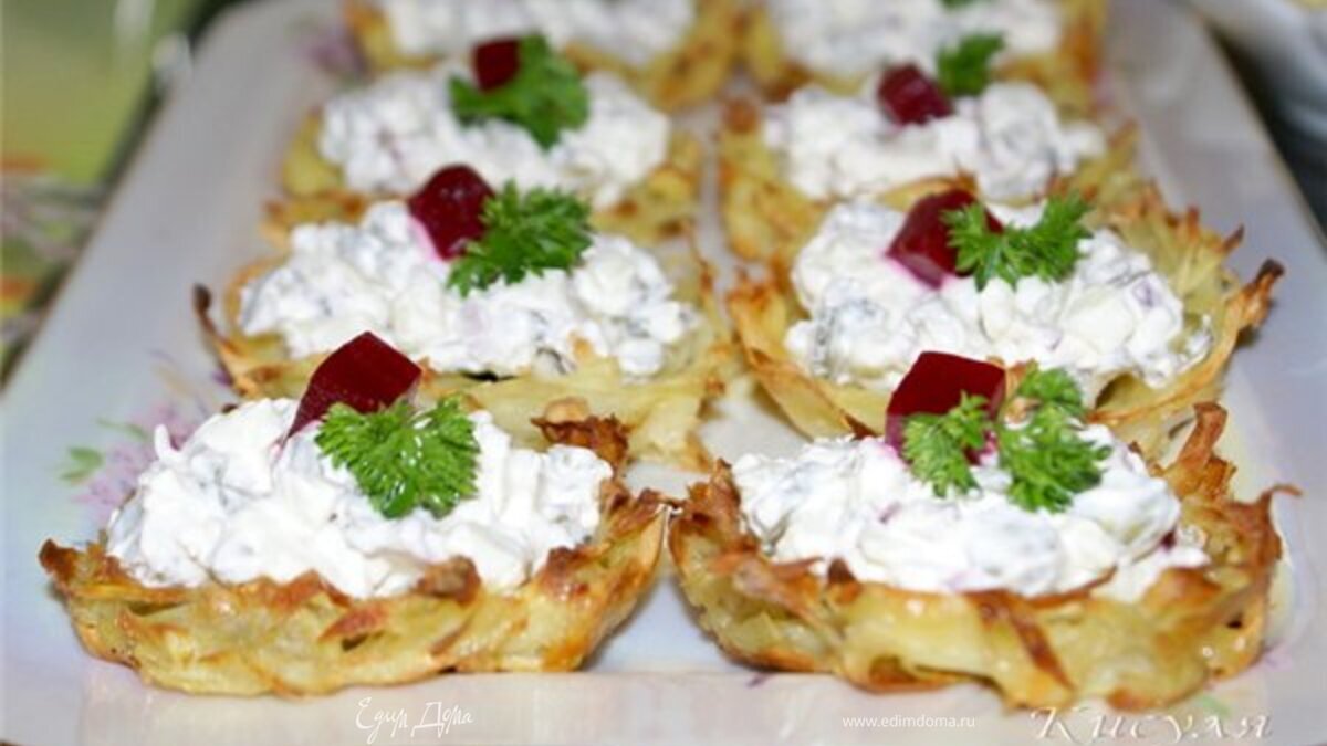 Корзинки из картошки