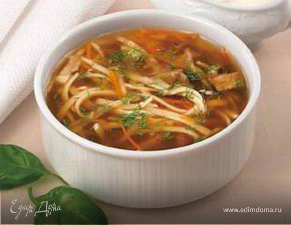 Суп из белых грибов с макаронами Суп из белых грибов с макаронами