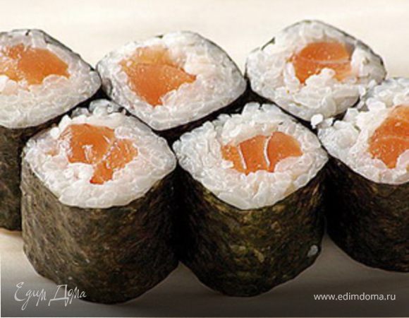 Роллы с лососем Роллы с лососем