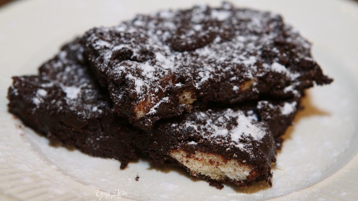Шоколадный корж на скорую руку