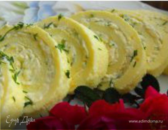 Сырный рулет с курицей Сырный рулет с курицей