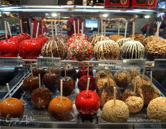 яблоки в карамели