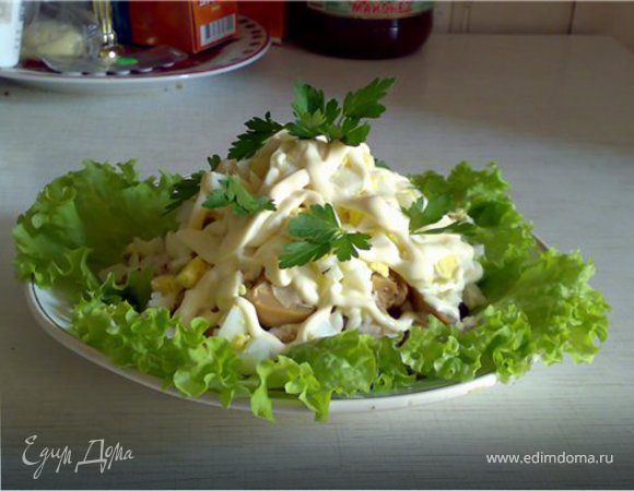 Салат "Курица на черносливе"