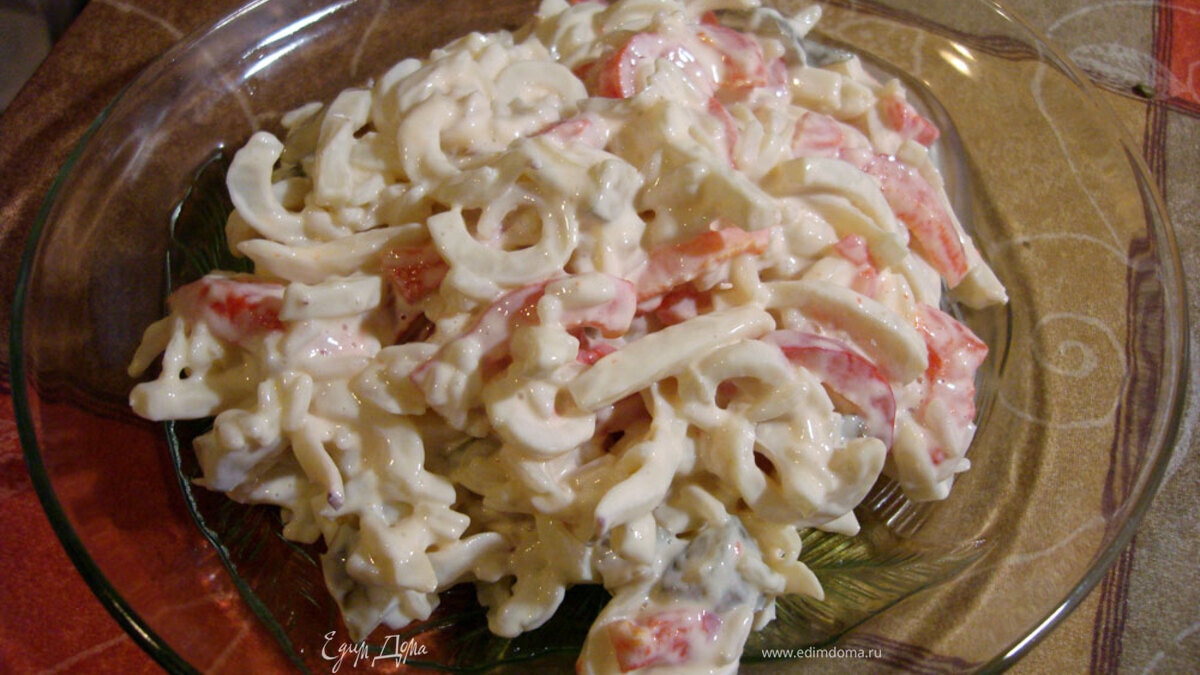 салат из кальмаров со сладким перцем