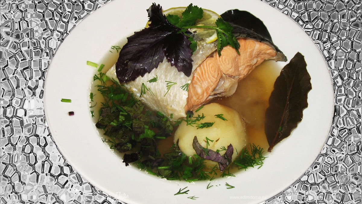 Уха из семги