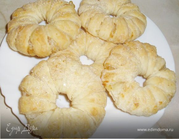 Ананасовые плюшки из слоеного теста Ананасовые плюшки из слоеного теста