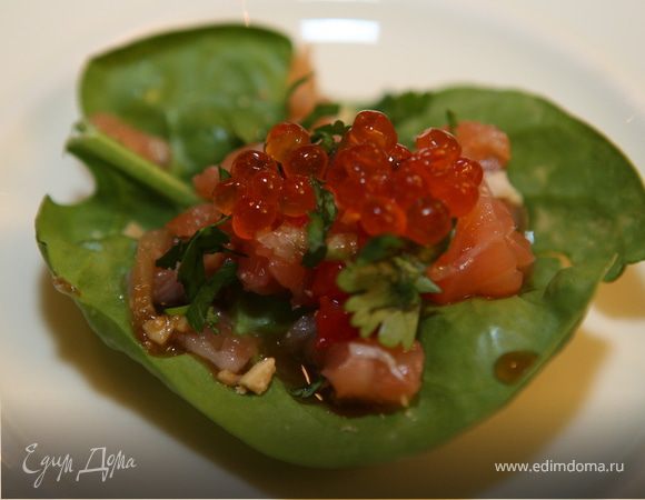 Тайская закуска с семгой Тайская закуска с семгой