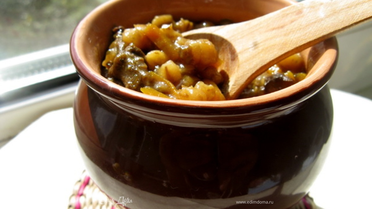 Перловка с грибами