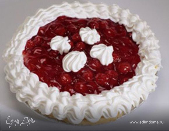 Слоеный пирог с черешней