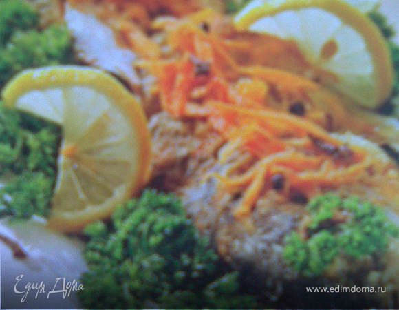 Карп с жареными овощами Карп с жареными овощами