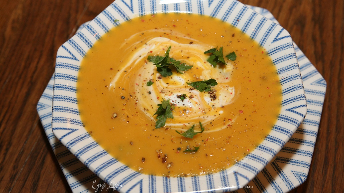 Суп из сладкого картофеля