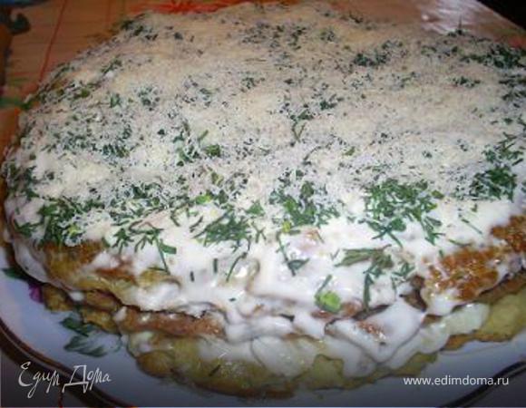 Рыбный торт