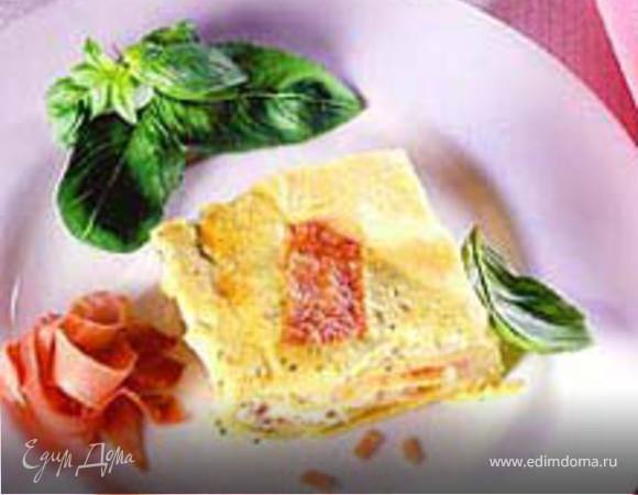 Лазанья с ветчиной 