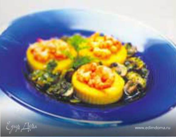 Полента с креветками Полента с креветками