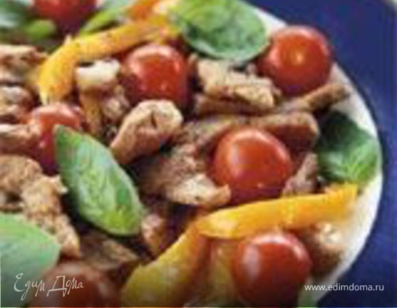 Телятина с имбирем и томатом