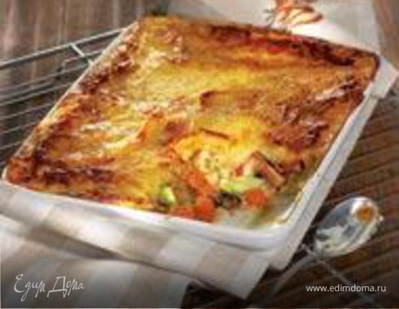 Картофельная запеканка с мясом индейки и клюквенны