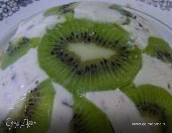 Творожный торт с киви Творожный торт с киви