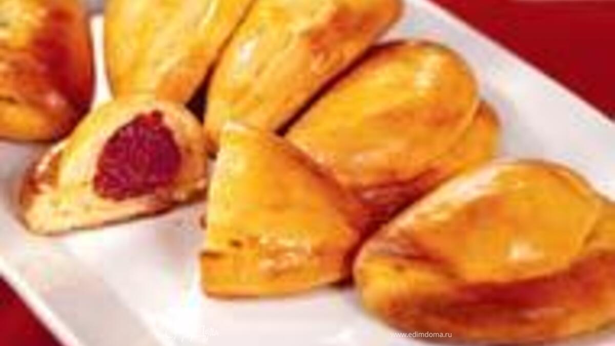 Творожные пирожки с фруктами