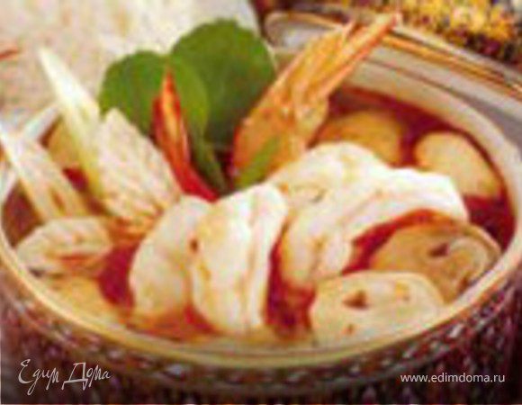 Полинезийский креветочный суп Полинезийский креветочный суп