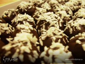 Шоколадно-марципановые конфеты