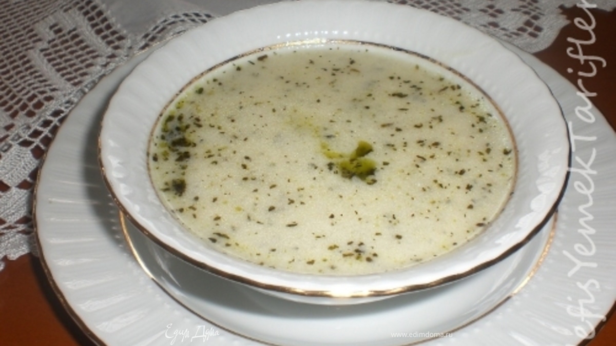Суп из кислого йогурта (Yayla çorbası)