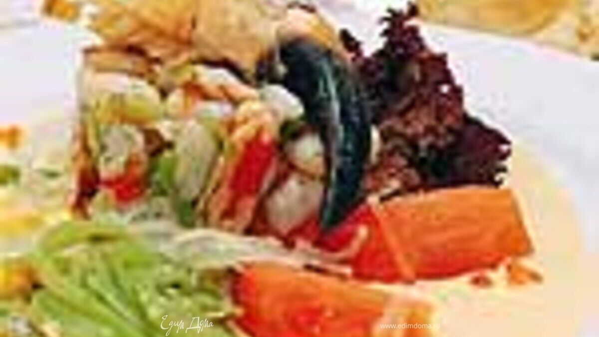 Севиче (сорт рагу) из устриц с салатом и соусом из