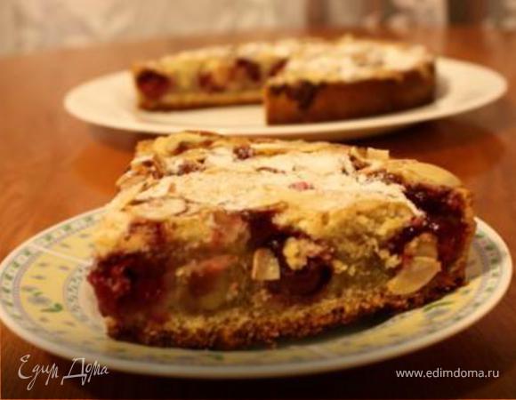 Пирог с вишней по мотивам венского пирога от Юлии Высоцкой Пирог с вишней по мотивам венского пирога от Юлии Высоцкой