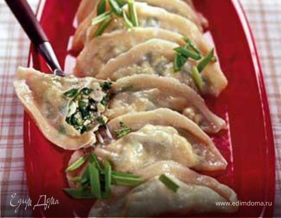 Вареники с зеленым луком