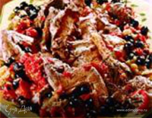 Кролик, тушеный с овощами