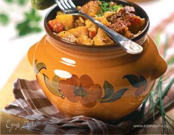 Жаркое из баранины в горшочке по-шушенски