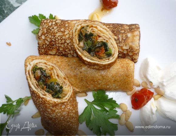 Блины со шпинатом