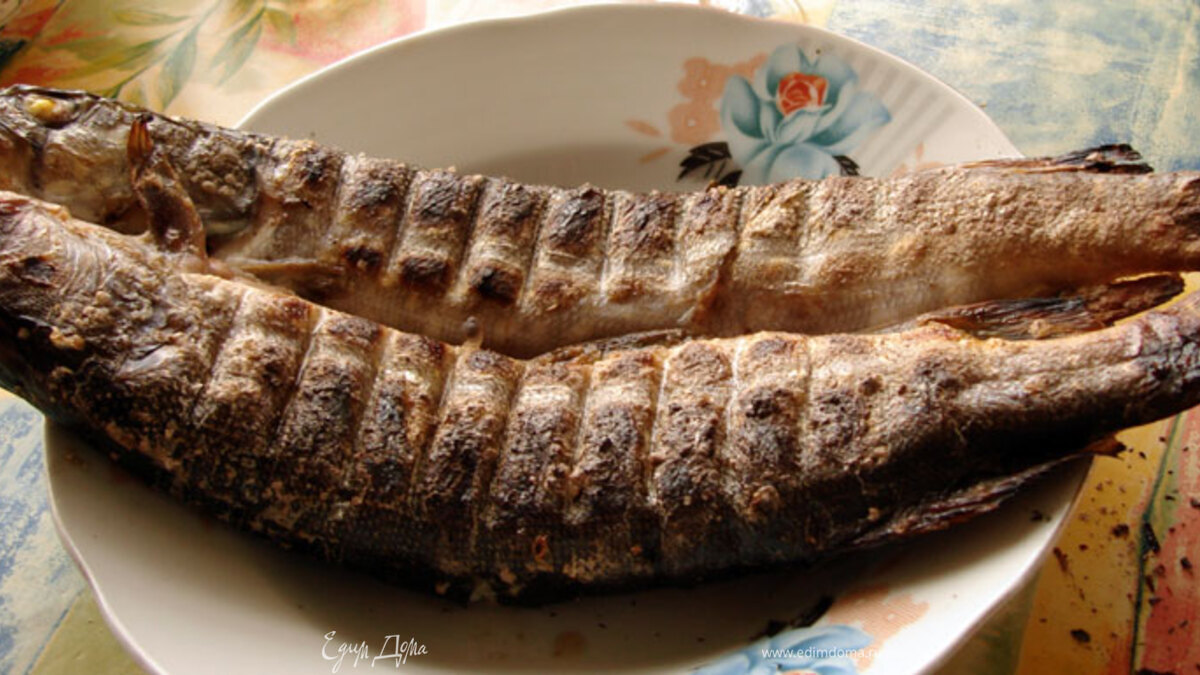 Щука на гриле