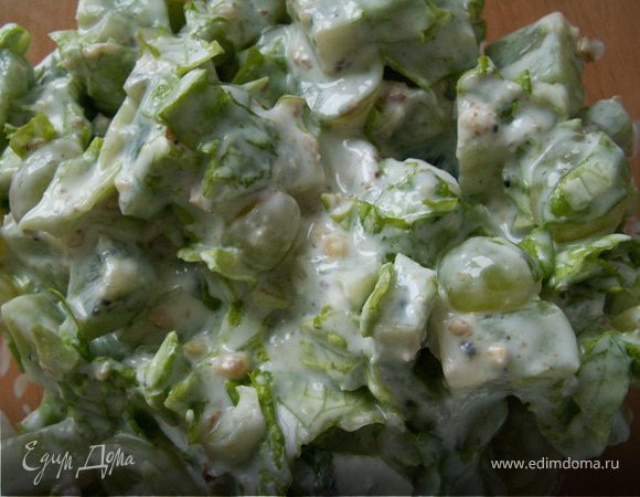 Салат из киви с виноградом