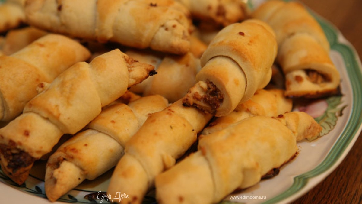 Трубочки с грецкими орехами