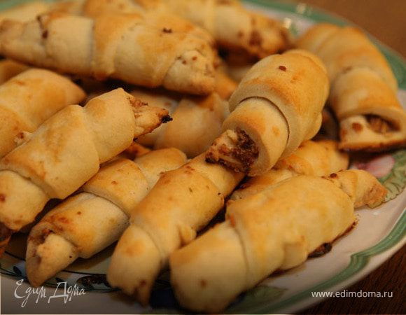 Трубочки с грецкими орехами