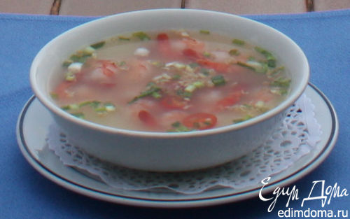 Рецепт Тайский суп с креветками